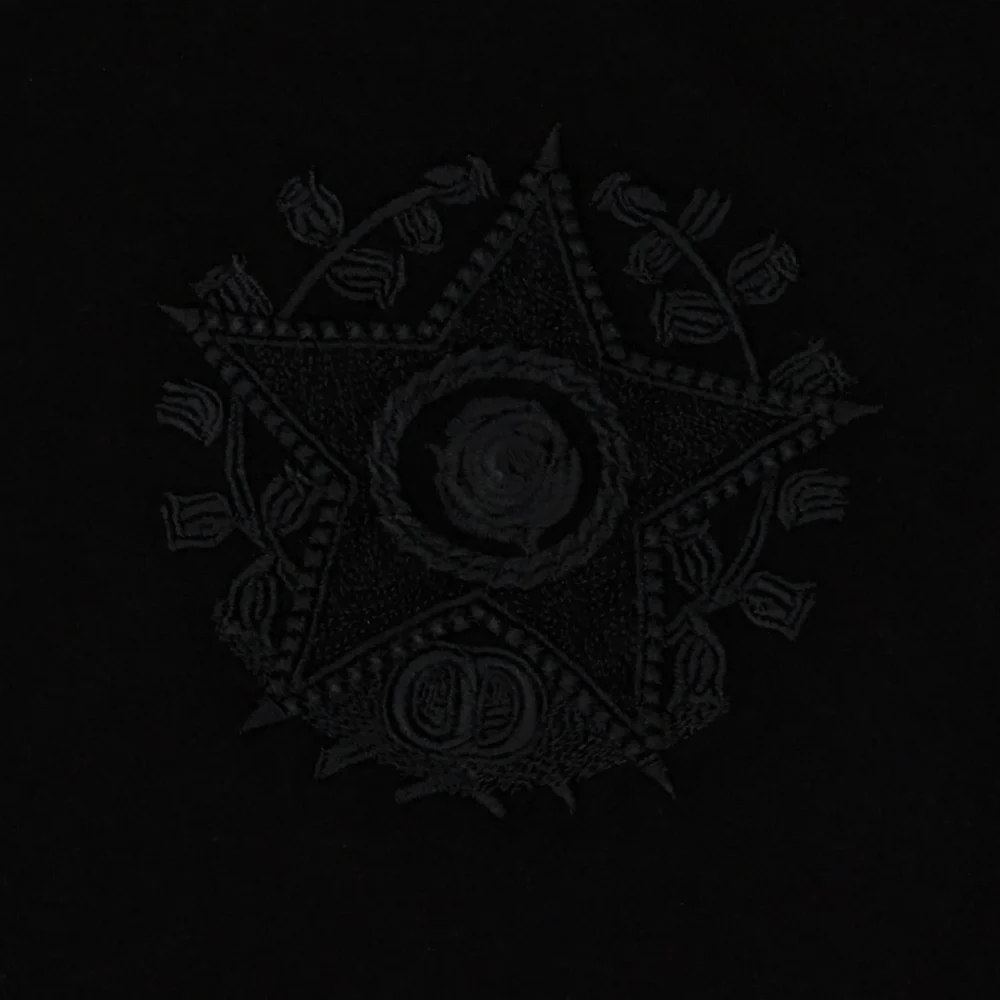 Dior CD Étoile Embroidered Oversized Black T Shirt - Image 2