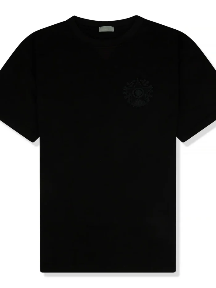 Dior CD Étoile Embroidered Oversized Black T Shirt