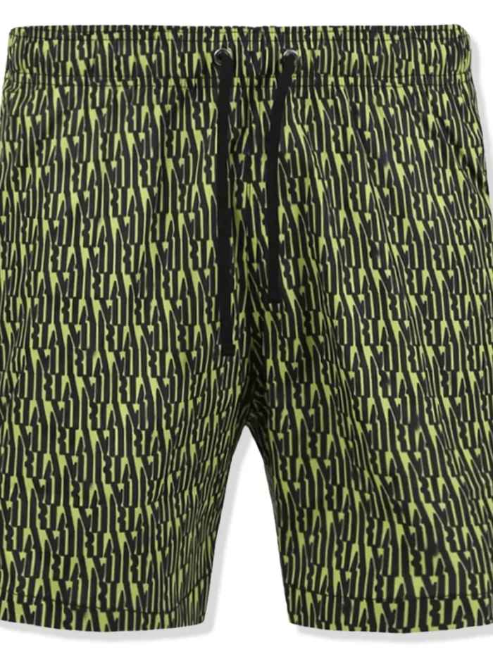 Amiri All Over Green Swim Shorts