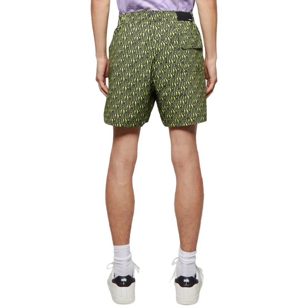 Amiri All Over Green Swim Shorts - Image 3