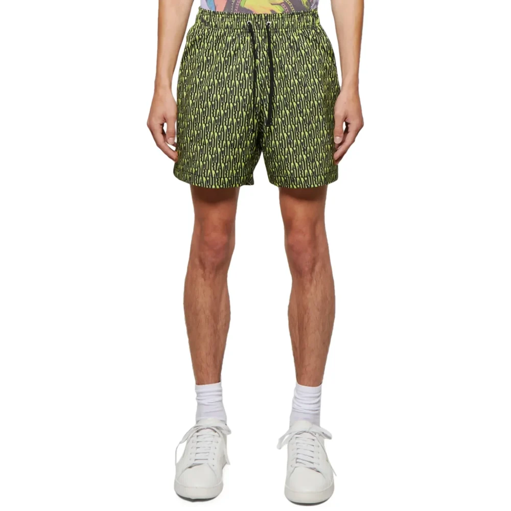 Amiri All Over Green Swim Shorts - Image 2