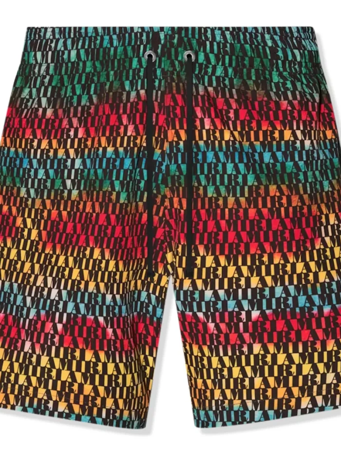 Amiri All Over Amiri Multicolour Swim Shorts