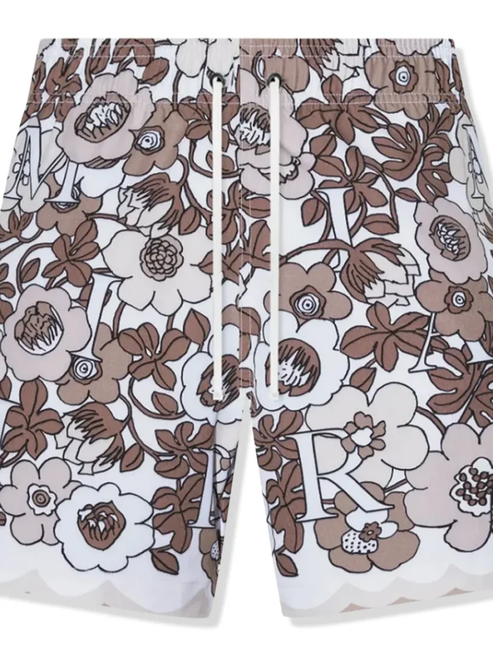 Amiri Flower Amiri Grey Swim Shorts