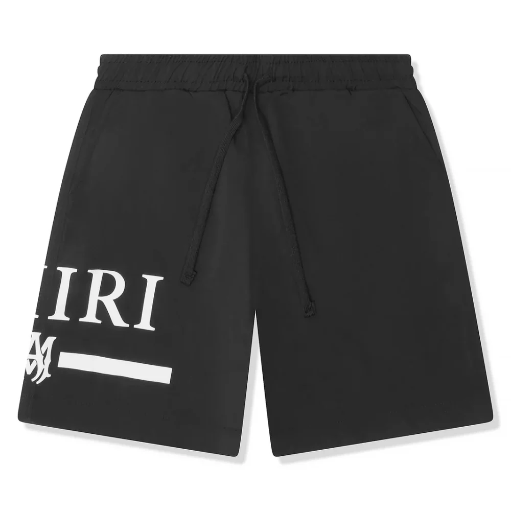 Amiri Kids MA Bar Black Swim Trunks - Image 3