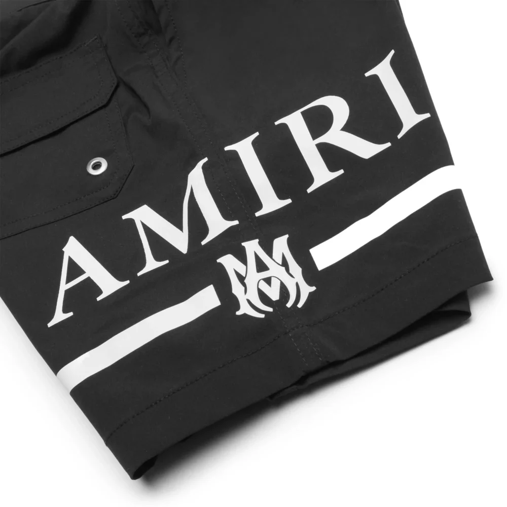 Amiri Kids MA Bar Black Swim Trunks - Image 2