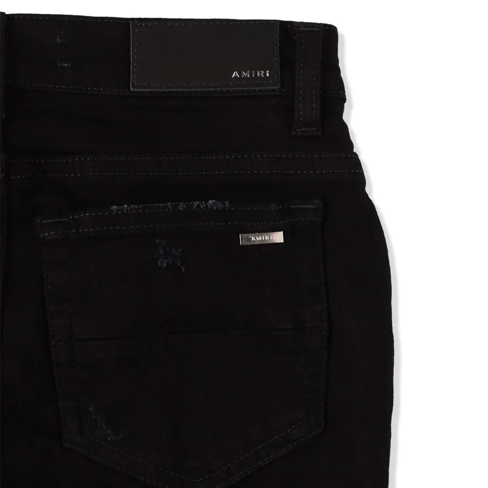 Amiri Kids Stack Black Jeans - Image 5