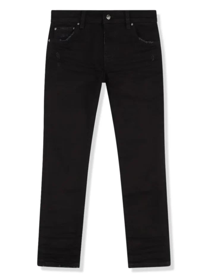 Amiri Kids Stack Black Jeans