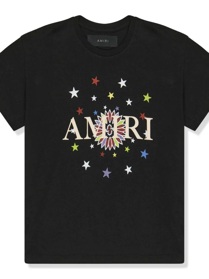 Amiri Kids Star Graphic Black T Shirt