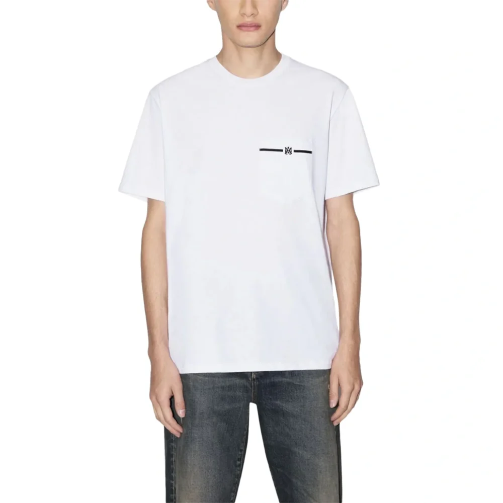 Amiri MA Pocket White T Shirt - Image 3