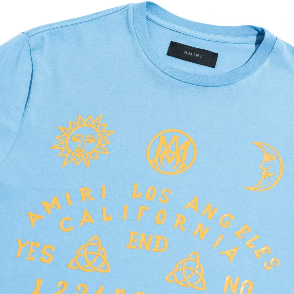 Amiri Ouija Board Carolina Blue T Shirt - Image 2