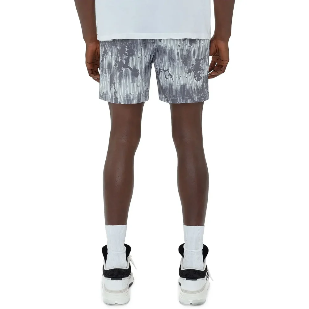 Amiri Tie Dye Grey Swim Shorts - Image 3