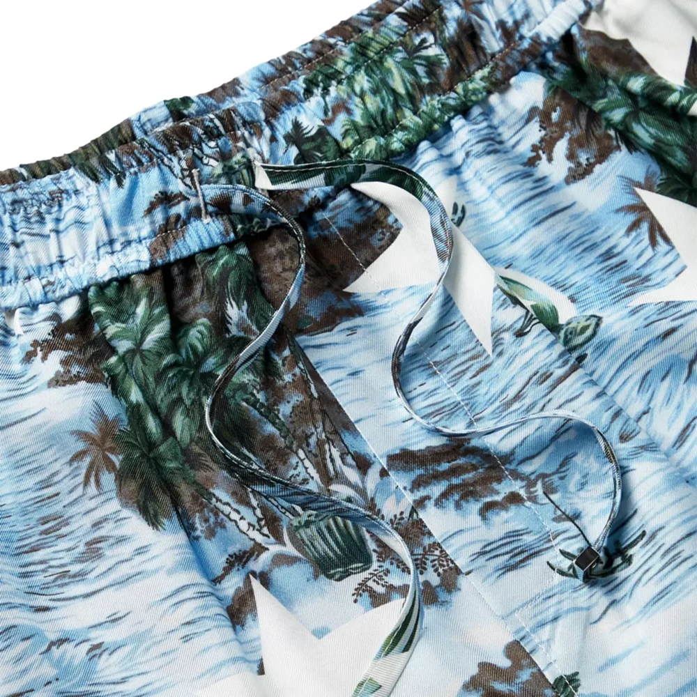 Amiri Tropical Star Blue Swim Shorts - Image 3