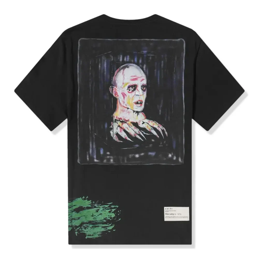 Amiri Wes Lang Blood 38' Black T Shirt - Image 3