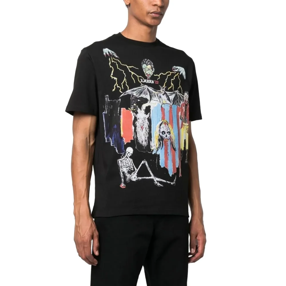Amiri Wes Lang Blood 38' Black T Shirt - Image 2