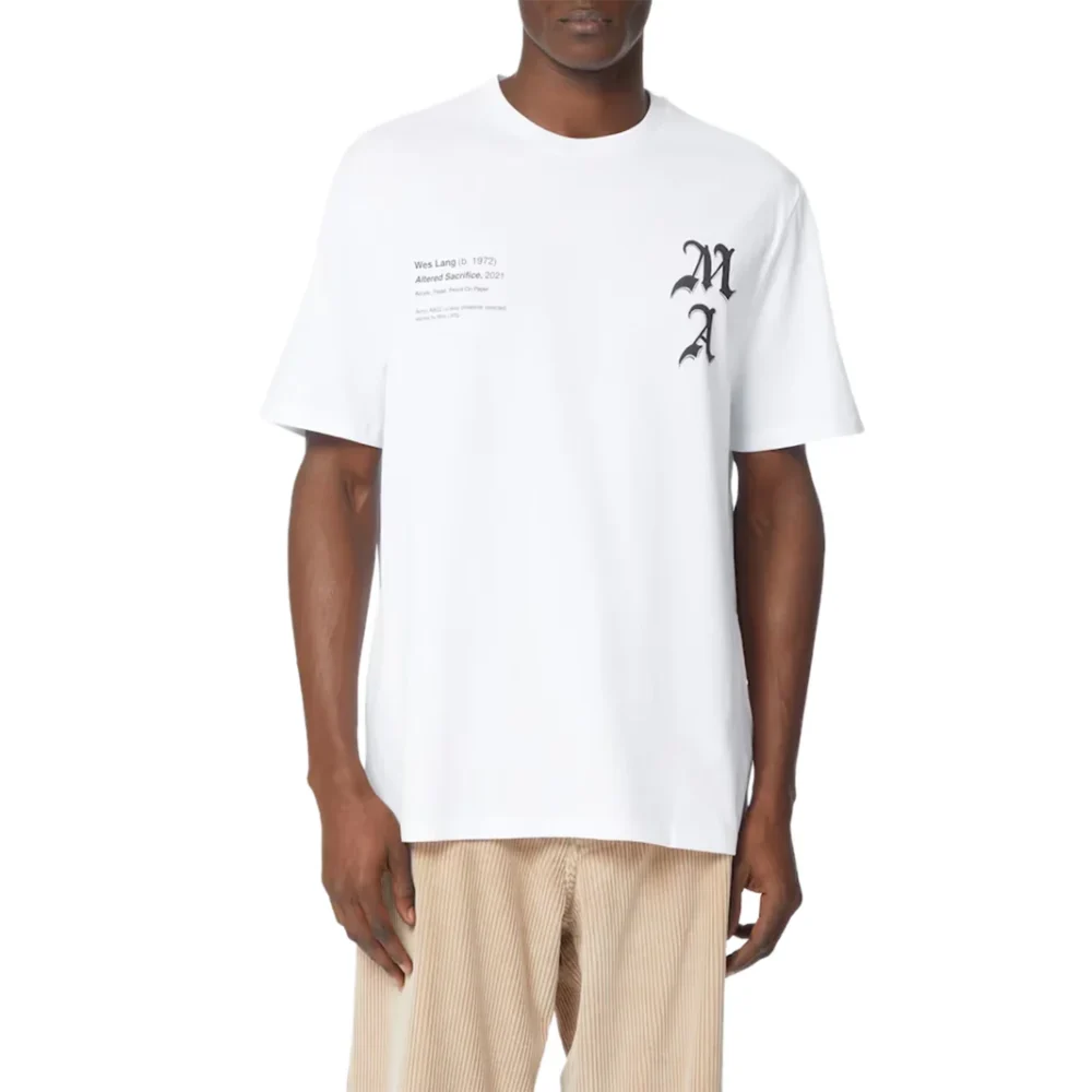 Amiri Wes Lang Checker Skull White T Shirt - Image 2