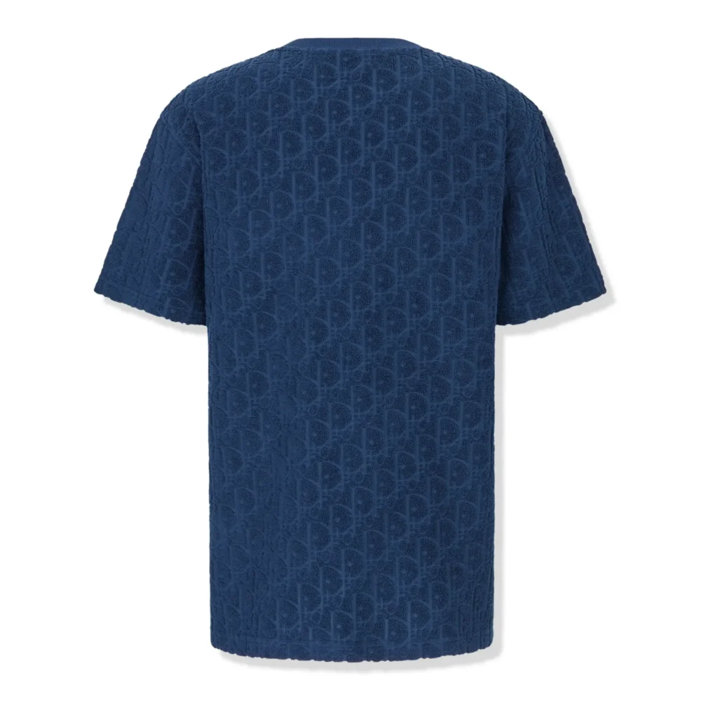 Preloved - Dior Oblique Towelling Blue T Shirt - Image 2