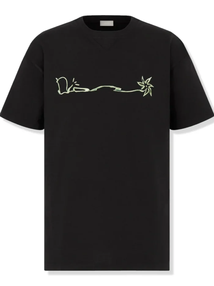 Dior x Cactus Jack Oversized Black T Shirt
