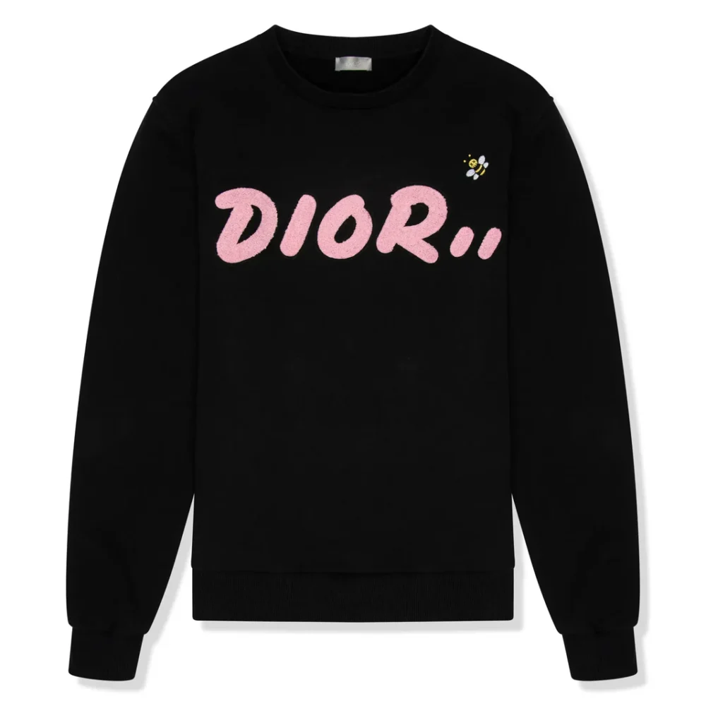 Preloved - Dior x Kaws Black Sweatshirt (Wash Tags Cut Off)