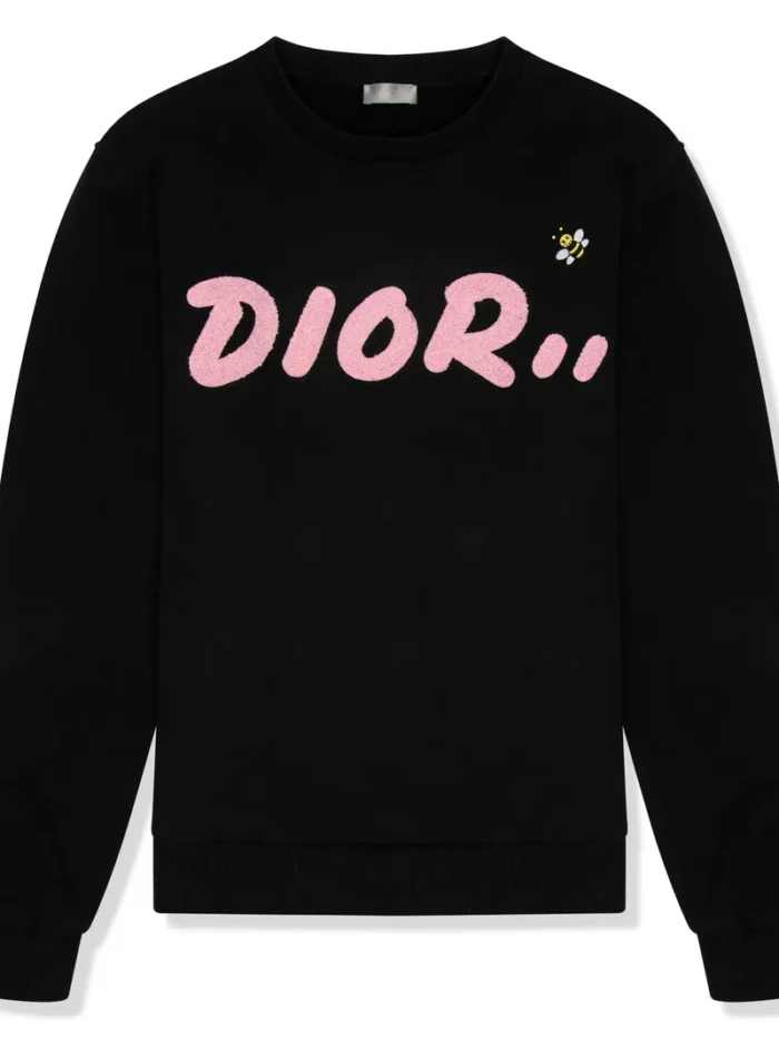 Preloved - Dior x Kaws Black Sweatshirt (Wash Tags Cut Off)
